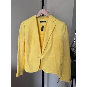 Ralph Lauren European Linen Designer Blazer